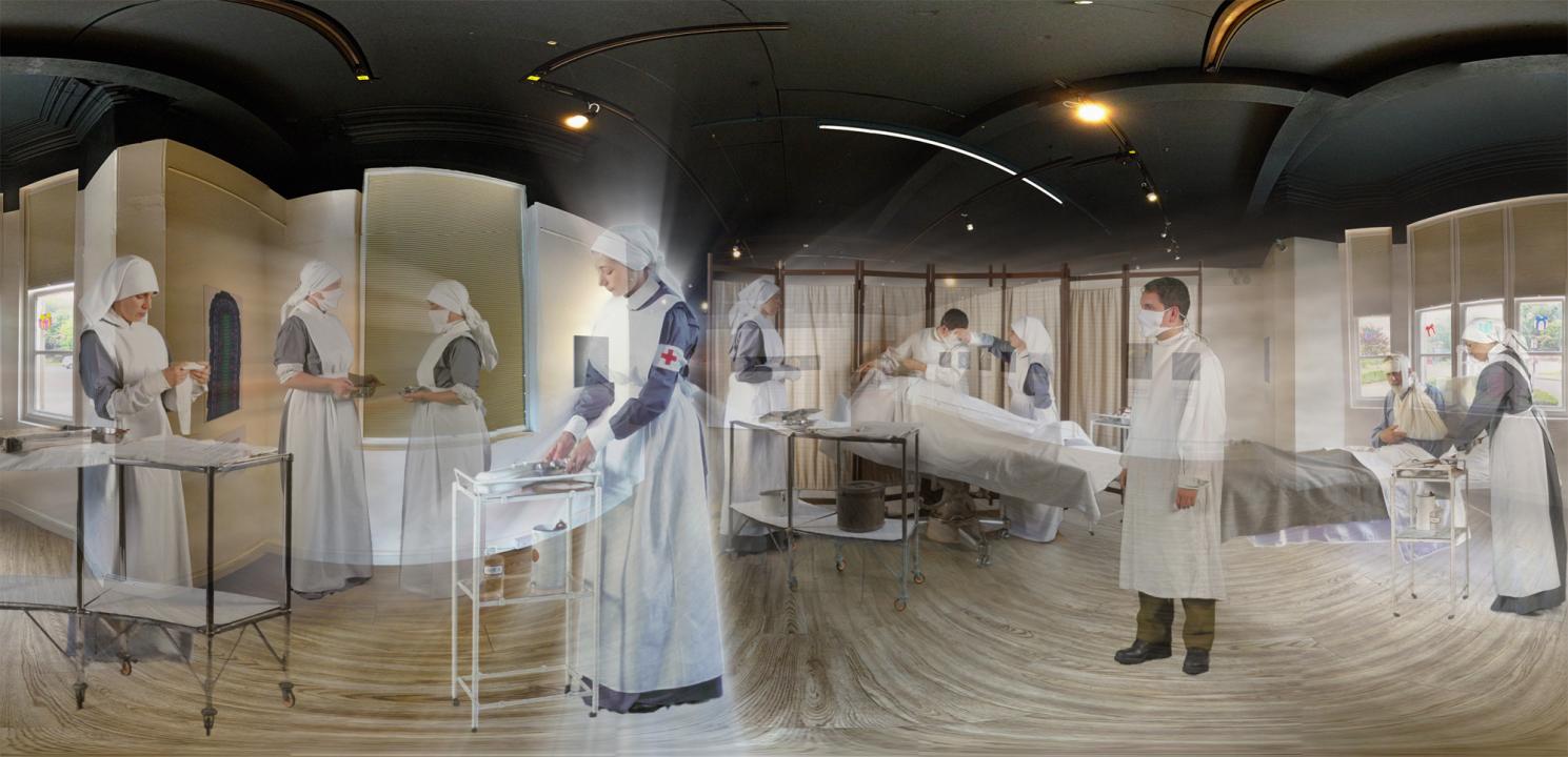 WW1 Hospital Augmented Reality Postcard